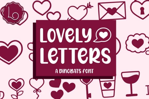 Lovely Letters by La Oliveira — Dingbats Font