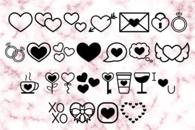 Lovely Letters by La Oliveira — Dingbats Font — thumbnail 2