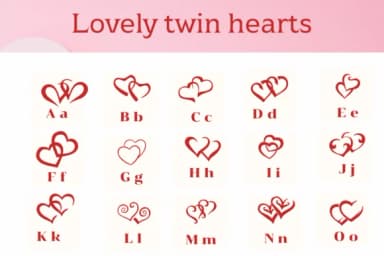 Lovely Twin Hearts by Apiwat Type — Dingbats Font — thumbnail 2