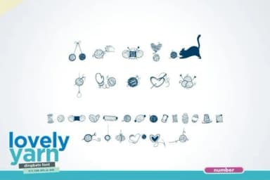 Lovely Yarn by onoborgol — Dingbats Font — thumbnail 4