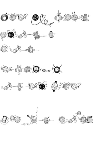 Lovely Yarn by onoborgol — Dingbats Font — thumbnail 7