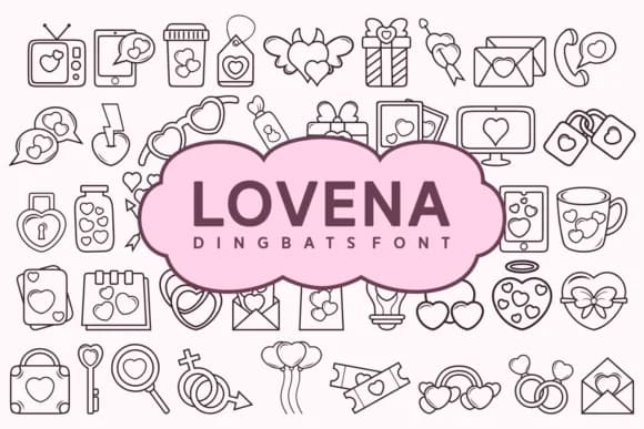 Lovena by Situjuh — Dingbats Font
