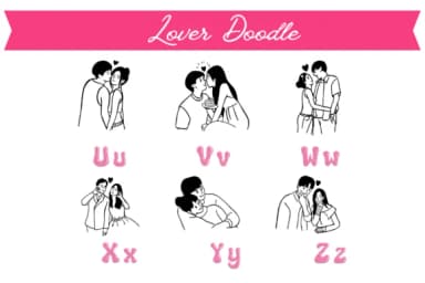 Lover Doodle 1 by Pui Art — Dingbats Font — thumbnail 4