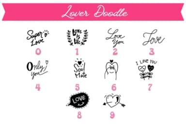 Lover Doodle 1 by Pui Art — Dingbats Font — thumbnail 5