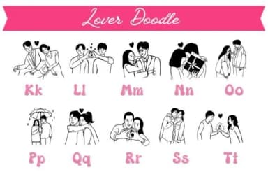 Lover Doodle 2 by Pui Art — Dingbats Font — thumbnail 3
