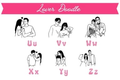 Lover Doodle 2 by Pui Art — Dingbats Font — thumbnail 4