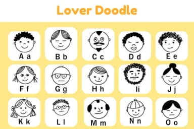 Lover Doodle by Nun Sukhwan — Dingbats Font — thumbnail 2