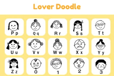 Lover Doodle by Nun Sukhwan — Dingbats Font — thumbnail 3