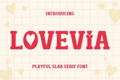 Lovevia by Eightde — Slab Serif Font — thumbnail 1