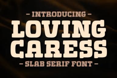 Loving Caress by Jasm (7NTypes) — Slab Serif Font — thumbnail 1