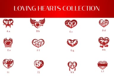 Loving Hearts Collection by Heartcraft Atelier — Dingbats Font — thumbnail 2
