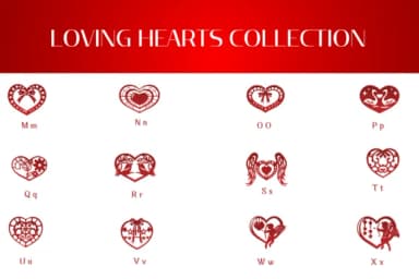 Loving Hearts Collection by Heartcraft Atelier — Dingbats Font — thumbnail 3