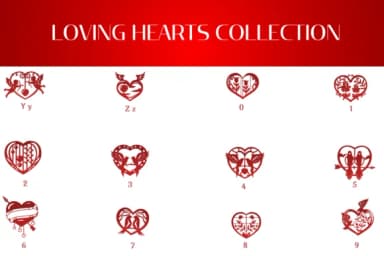 Loving Hearts Collection by Heartcraft Atelier — Dingbats Font — thumbnail 4