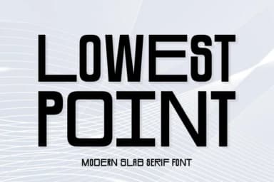 Lowest Point by Wankriss — Slab Serif Font — thumbnail 1
