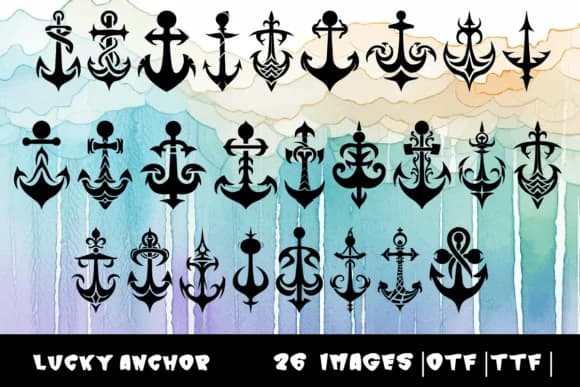 Lucky Anchor by MOMAT THIRTYONE — Dingbats Font