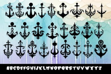 Lucky Anchor by MOMAT THIRTYONE — Dingbats Font — thumbnail 2