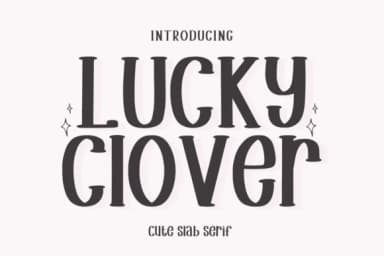 Lucky Clover by Letterayu — Slab Serif Font — thumbnail 1