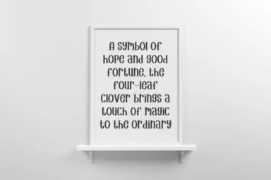 Lucky Clover by Letterayu — Slab Serif Font — thumbnail 6