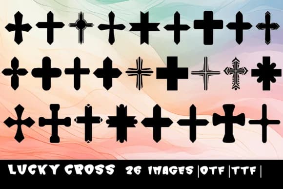 Lucky Cross by MOMAT THIRTYONE — Dingbats Font