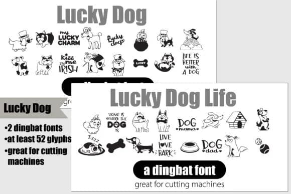 Lucky Dog by Illustration Ink — Dingbats Font