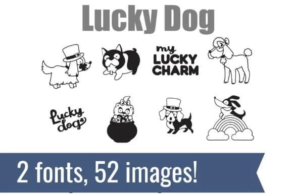 Lucky Dog Dingbats by Illustration Ink — Dingbats Font
