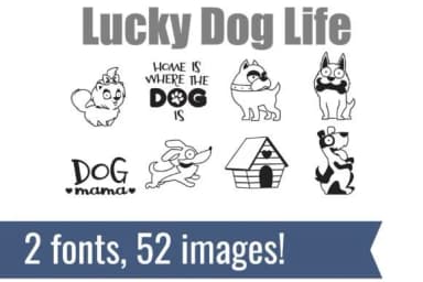 Lucky Dog Dingbats by Illustration Ink — Dingbats Font — thumbnail 2
