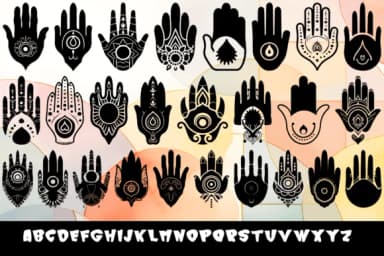 Lucky Hand by MOMAT THIRTYONE — Dingbats Font — thumbnail 2