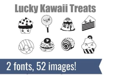Lucky Kawaii Dingbats by Illustration Ink — Dingbats Font — thumbnail 2