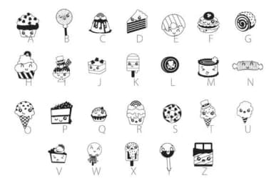 Lucky Kawaii Dingbats by Illustration Ink — Dingbats Font — thumbnail 4
