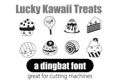 Lucky Kawaii by Illustration Ink — Dingbats Font — thumbnail 8