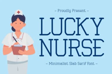 Lucky Nurse by Eightde — Slab Serif Font — thumbnail 1