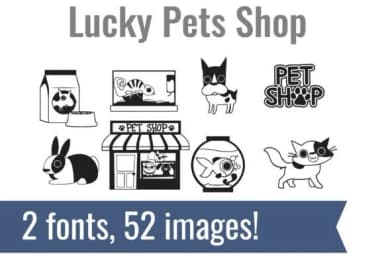 Lucky Pets Dingbats by Illustration Ink — Dingbats Font — thumbnail 2