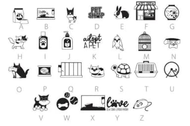 Lucky Pets Dingbats by Illustration Ink — Dingbats Font — thumbnail 3