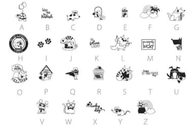 Lucky Pets Dingbats by Illustration Ink — Dingbats Font — thumbnail 4