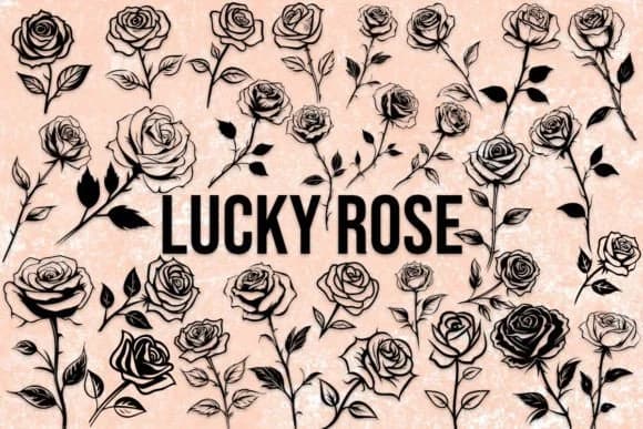 Lucky Rose by MOMAT THIRTYONE — Dingbats Font