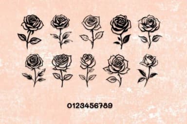 Lucky Rose by MOMAT THIRTYONE — Dingbats Font — thumbnail 3