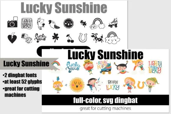 Lucky Sunshine by Illustration Ink — Dingbats Font