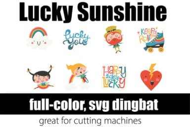 Lucky Sunshine by Illustration Ink — Dingbats Font — thumbnail 8