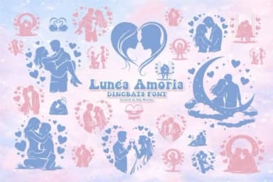 Lunéa Amoria by edywiyonopp — Dingbats Font — thumbnail 1