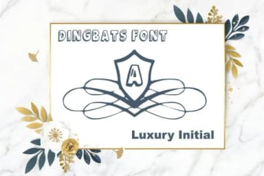 Luxury Initial by Infinity art Studio — Dingbats Font — thumbnail 1