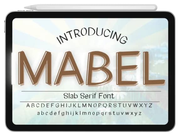 Mabel by Pukka De — Slab Serif Font