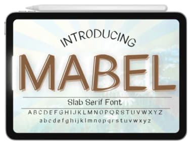 Mabel by Pukka De — Slab Serif Font — thumbnail 1