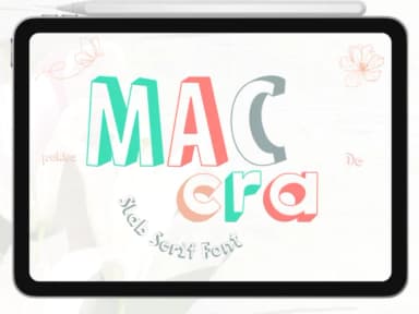 Maccra by Pukka De — Slab Serif Font — thumbnail 1