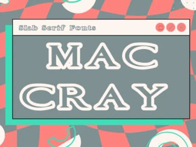 Maccray by Pukka De — Slab Serif Font — thumbnail 1