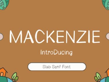 Mackenzie by Pukka De — Slab Serif Font — thumbnail 1