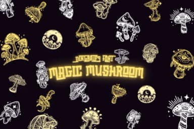 Magic Mushroom by Suphitchaya — Dingbats Font — thumbnail 1