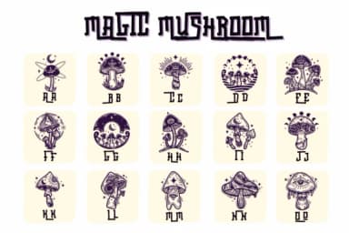 Magic Mushroom by Suphitchaya — Dingbats Font — thumbnail 2