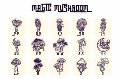 Magic Mushroom by Suphitchaya — Dingbats Font — thumbnail 3