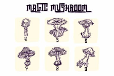 Magic Mushroom by Suphitchaya — Dingbats Font — thumbnail 4