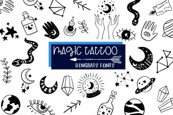 Magic Tattoo by Sirinart — Dingbats Font
